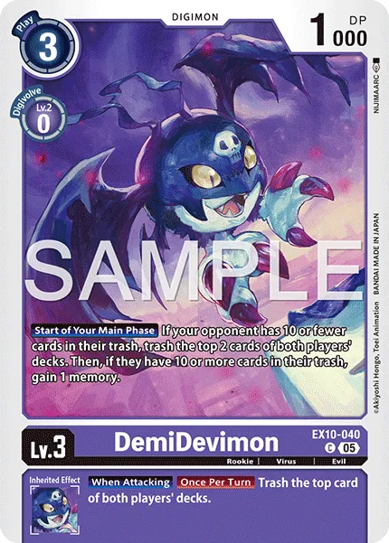 DemiDevimon &mdash; Digimon Card Game card