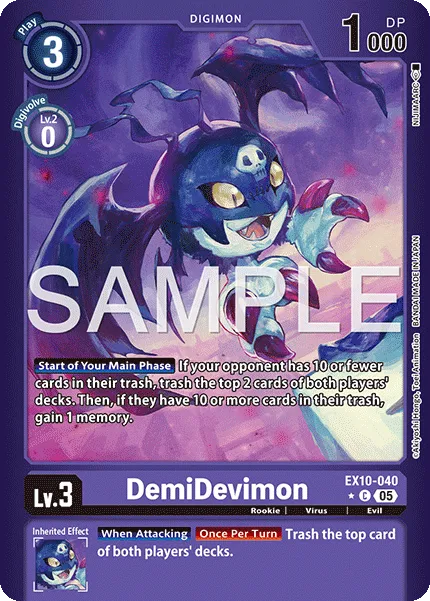 DemiDevimon &mdash; Digimon Card Game card