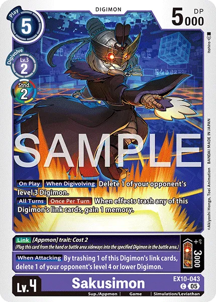 Sakusimon &mdash; Digimon Card Game card