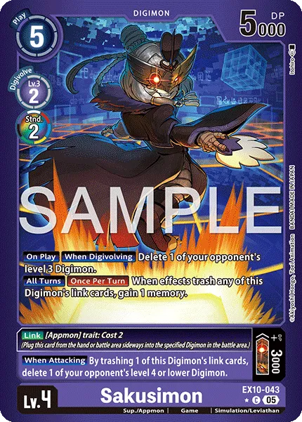 Sakusimon &mdash; Digimon Card Game card