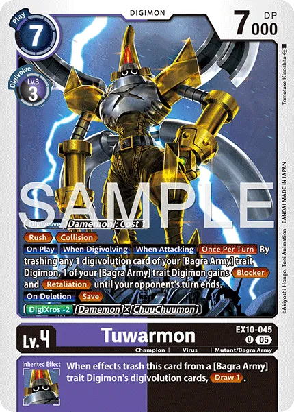 Tuwarmon &mdash; Digimon Card Game card