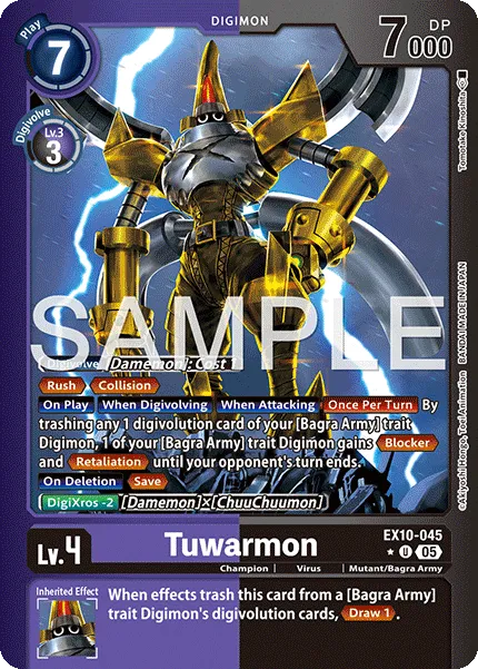 Tuwarmon &mdash; Digimon Card Game card