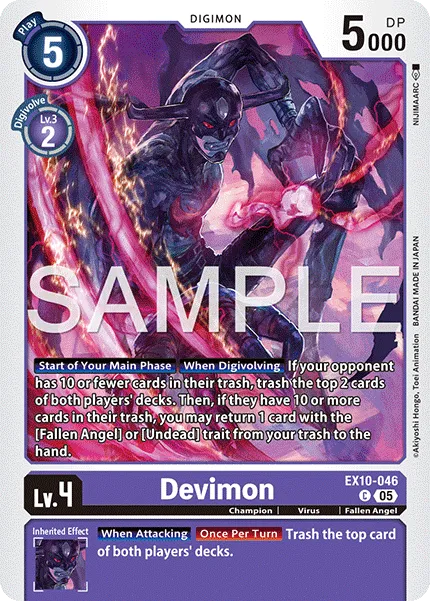 Devimon &mdash; Digimon Card Game card