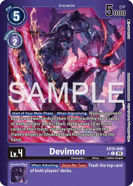 Devimon &mdash; Digimon Card Game card
