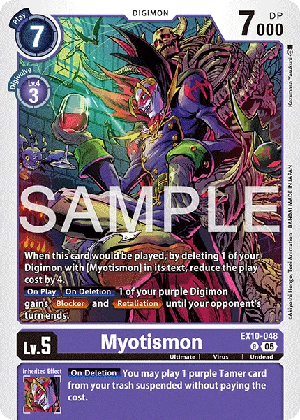 Myotismon &mdash; Digimon Card Game card