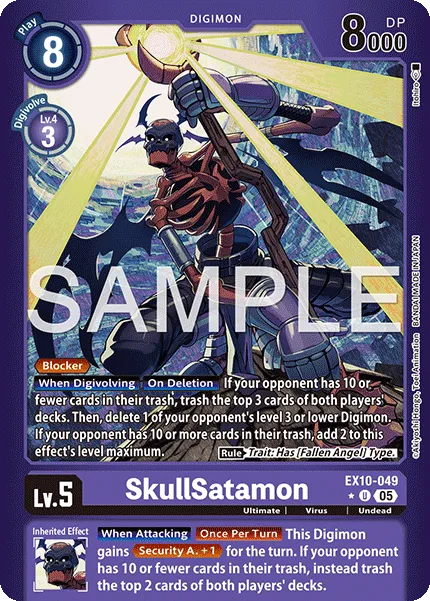 SkullSatamon &mdash; Digimon Card Game card
