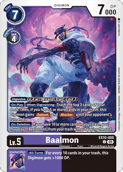 Baalmon &mdash; Digimon Card Game card