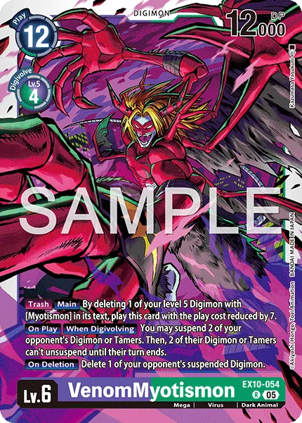 VenomMyotismon &mdash; Digimon Card Game card