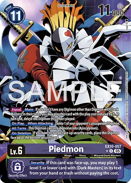 Piedmon &mdash; Digimon Card Game card