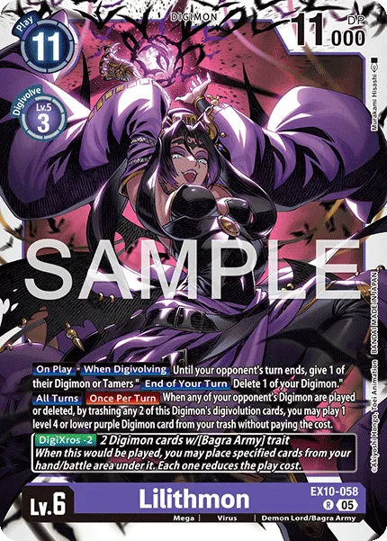 Lilithmon &mdash; Digimon Card Game card