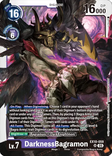 DarknessBagramon &mdash; Digimon Card Game card