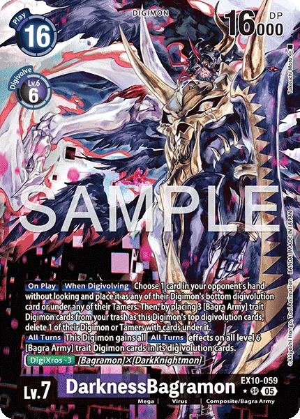 DarknessBagramon &mdash; Digimon Card Game card