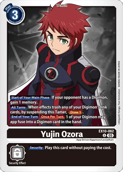 Yujin Ozora &mdash; Digimon Card Game card