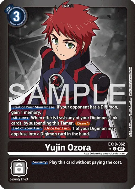 Yujin Ozora &mdash; Digimon Card Game card
