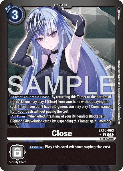 Close &mdash; Digimon Card Game card