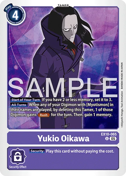 Yukio Oikawa &mdash; Digimon Card Game card