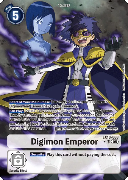 Digimon Emperor &mdash; Digimon Card Game card