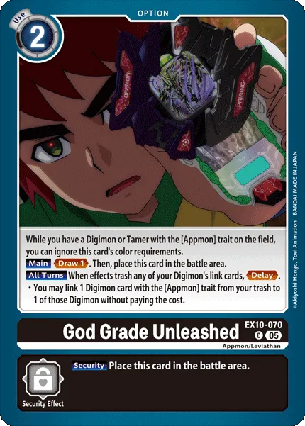 God Grade Unleashed &mdash; Digimon Card Game card