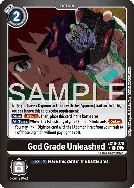 God Grade Unleashed &mdash; Digimon Card Game card