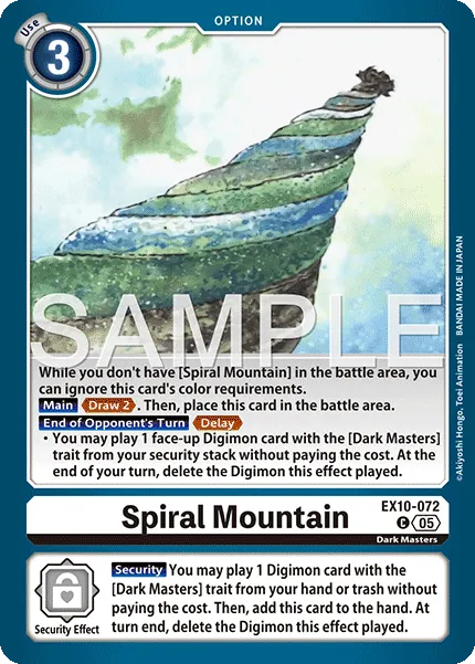 Spiral Mountain &mdash; Digimon Card Game card