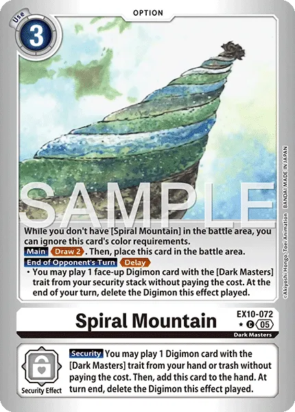 Spiral Mountain &mdash; Digimon Card Game card