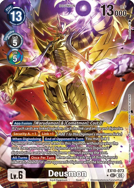Deusmon &mdash; Digimon Card Game card