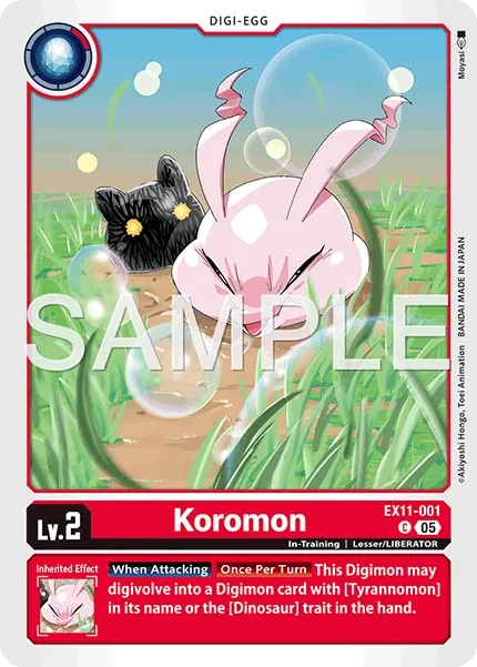 Koromon &mdash; Digimon Card Game card