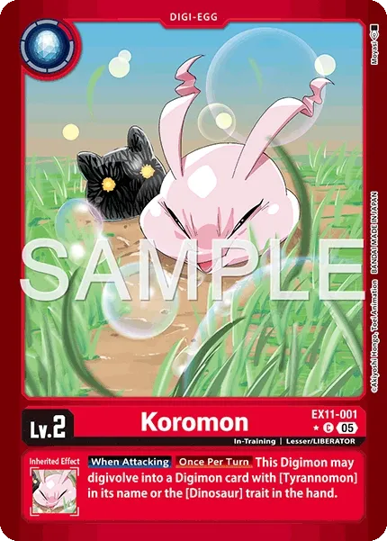Koromon &mdash; Digimon Card Game card
