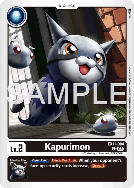 Kapurimon &mdash; Digimon Card Game card