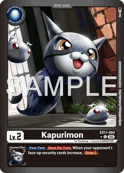 Kapurimon &mdash; Digimon Card Game card