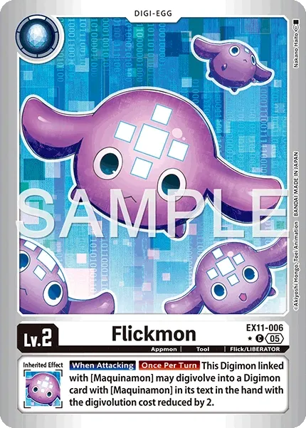Flickmon &mdash; Digimon Card Game card