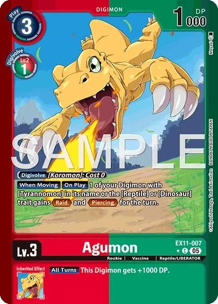 Agumon &mdash; Digimon Card Game card