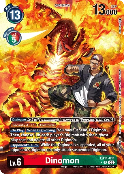 Dinomon &mdash; Digimon Card Game card