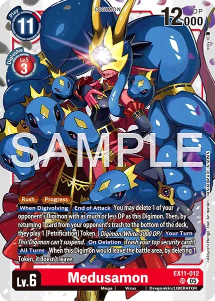 Medusamon &mdash; Digimon Card Game card