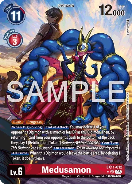 Medusamon &mdash; Digimon Card Game card