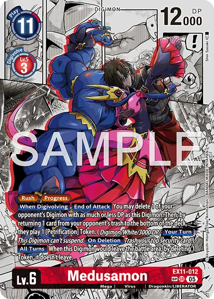 Medusamon &mdash; Digimon Card Game card