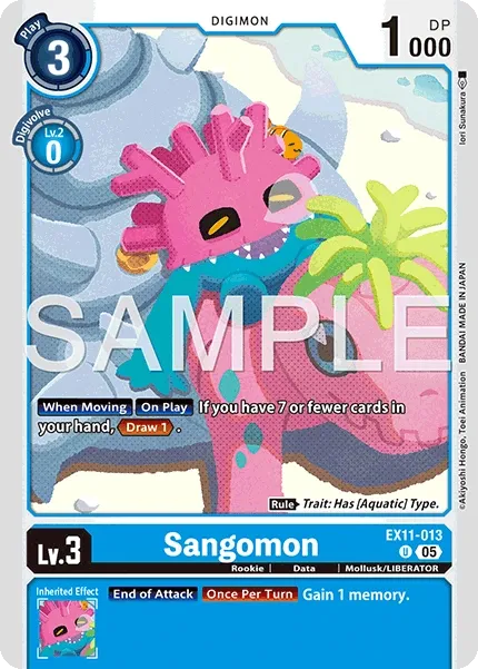 Sangomon &mdash; Digimon Card Game card