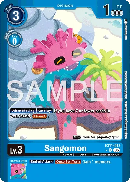 Sangomon &mdash; Digimon Card Game card