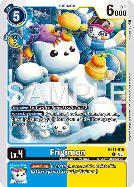 Frigimon &mdash; Digimon Card Game card
