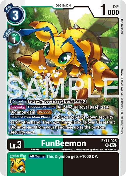 FunBeemon &mdash; Digimon Card Game card