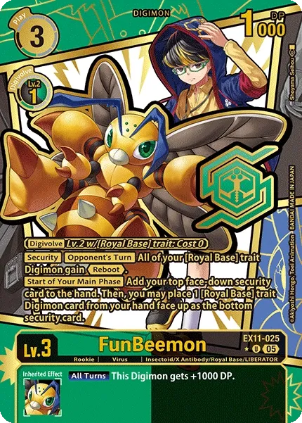 FunBeemon &mdash; Digimon Card Game card