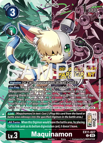 Maquinamon &mdash; Digimon Card Game card