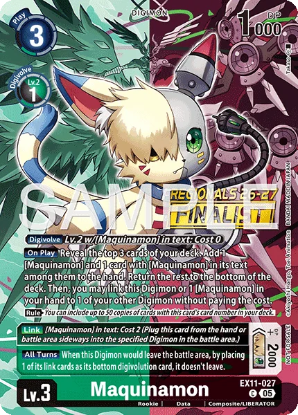 Maquinamon &mdash; Digimon Card Game card