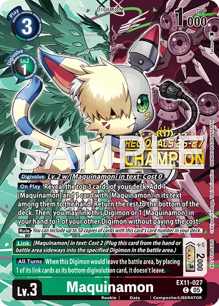 Maquinamon &mdash; Digimon Card Game card