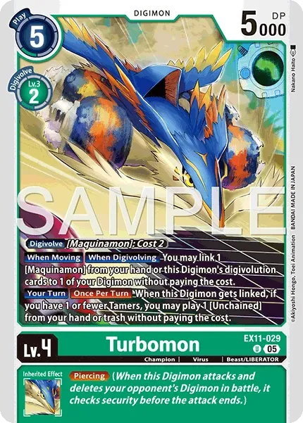Turbomon &mdash; Digimon Card Game card