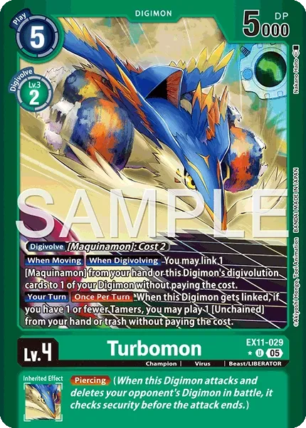 Turbomon &mdash; Digimon Card Game card