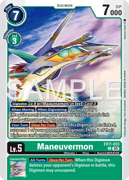 Maneuvermon &mdash; Digimon Card Game card