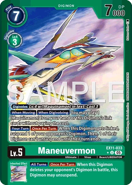 Maneuvermon &mdash; Digimon Card Game card