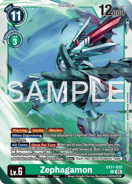 Zephagamon &mdash; Digimon Card Game card