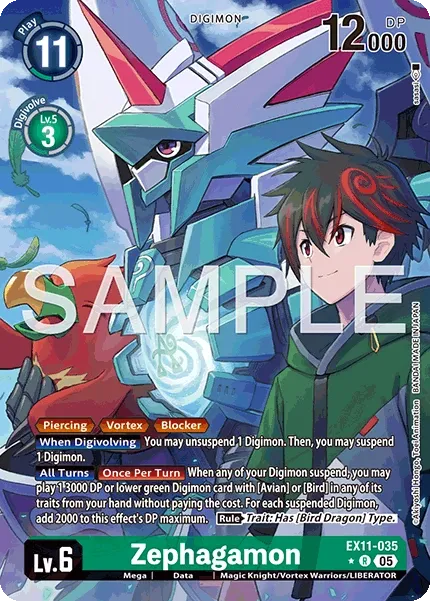 Zephagamon &mdash; Digimon Card Game card